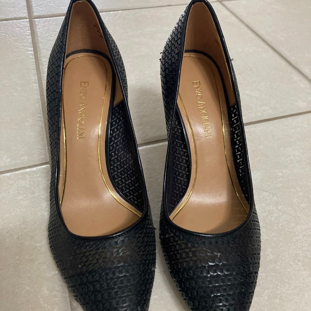 BLACK ENZO ANGIOLINI HIGH HEEL SHOES